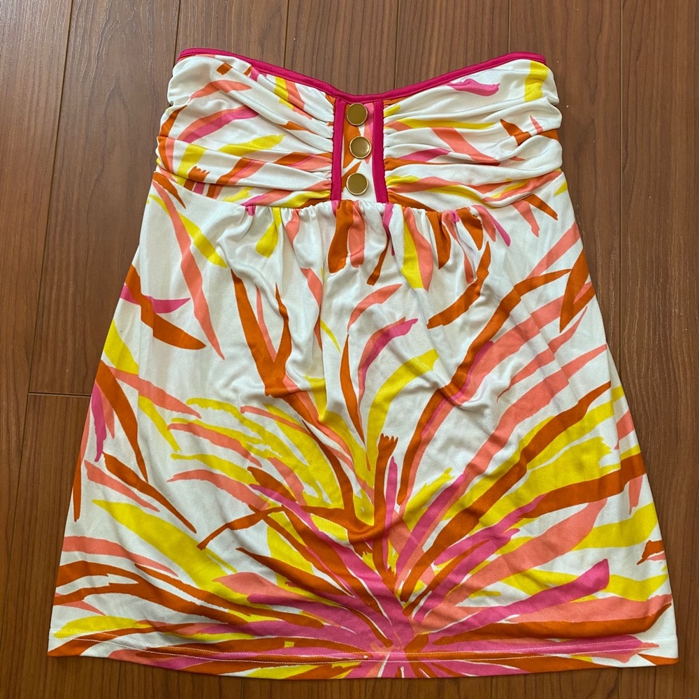 Prairie New York Strapless Satin Babydoll Top